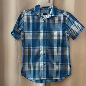 Patagonia Kids Blue Plaid Button-Down Shirt